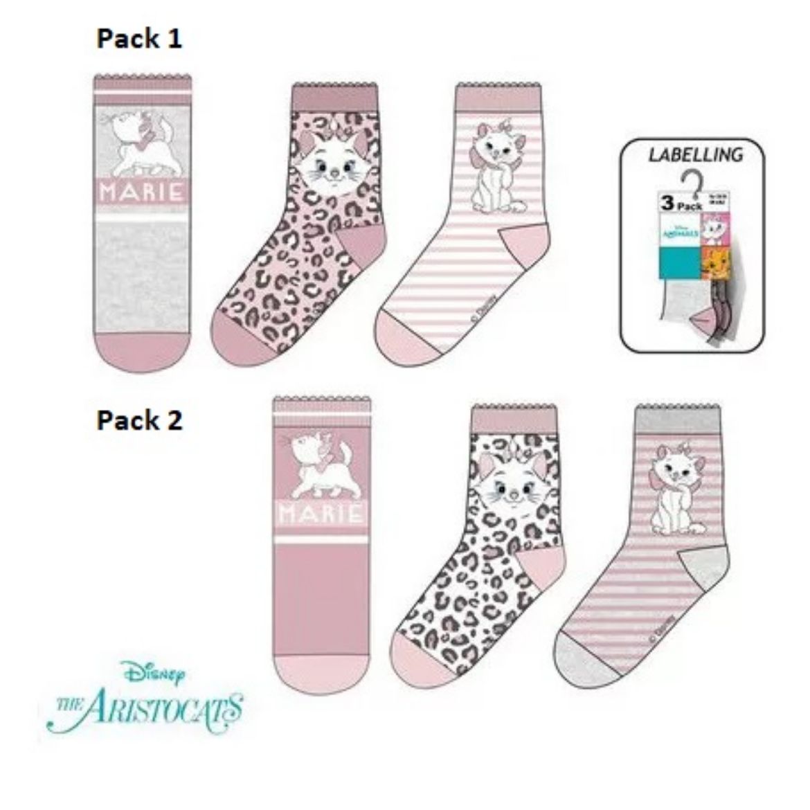 Disney Marie cica gyerek zokni