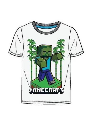 Minecraft póló - fehér