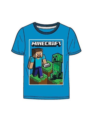 Minecraft póló - kék