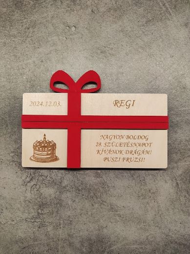 Születésnapi Pénzátadó kártya