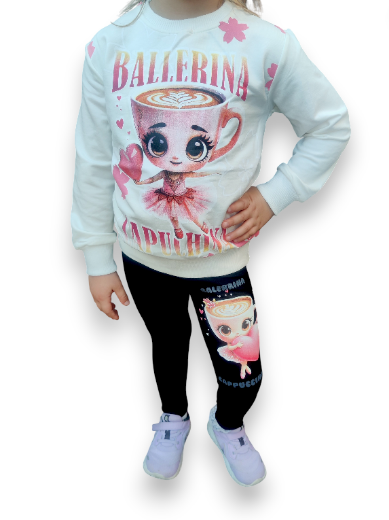 Ballerina Cappuccina fekete leggings