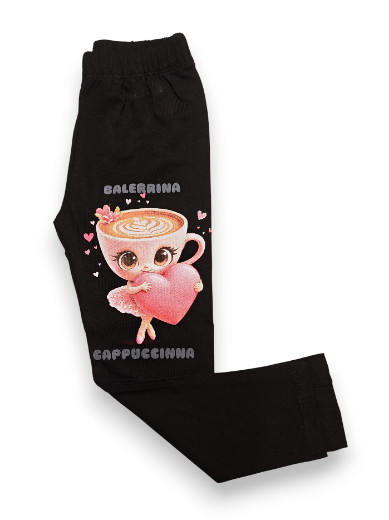 Ballerina Cappuccina fekete leggings