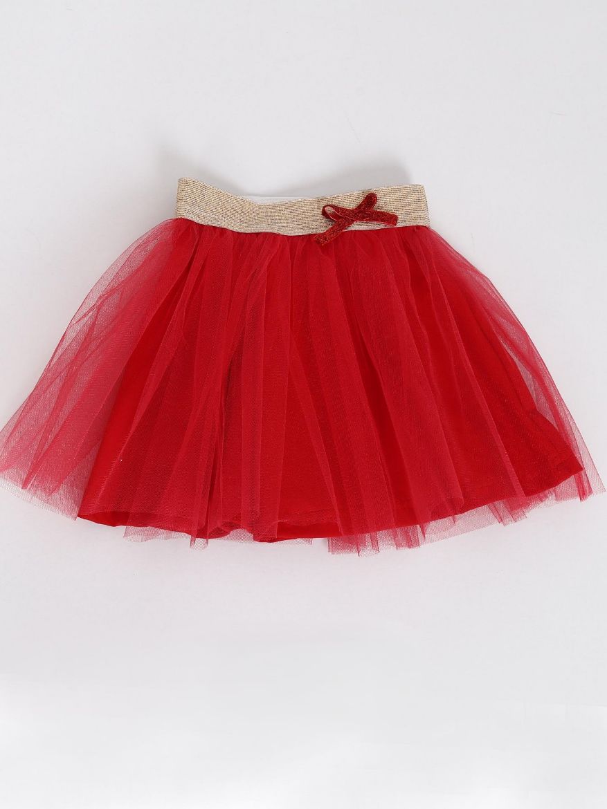 Tüllös szoknya piros