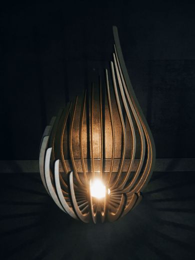 Design fa mécses tartó szett