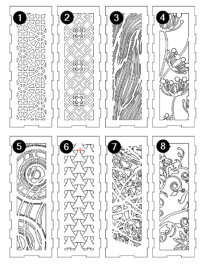 LED fa Hangulatlámpa – Egyedi Mintával