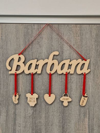 Babaköszöntő névtábla